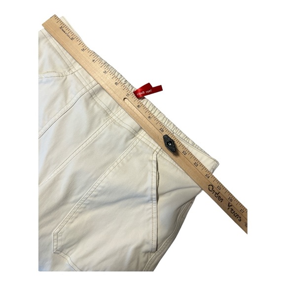 Spanx Stretch Twill Utility Cargo Joggers Cream Size Large H1 - Picture 4 of 5